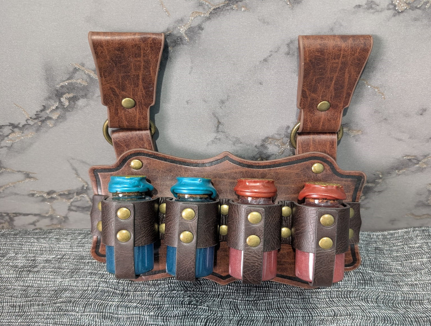 Faux Leather Belt Potion Holder