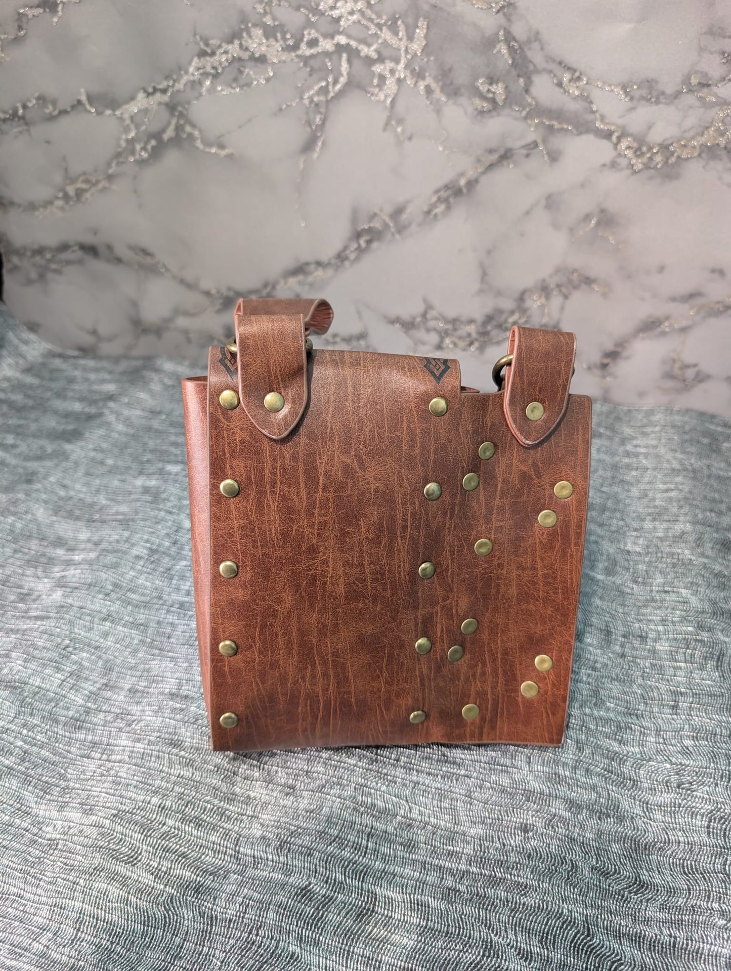 Faux Leather Belt Potion Holder with Small Pouch